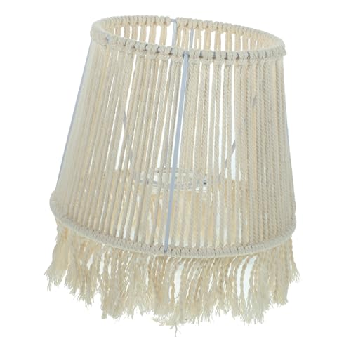 HIAKDOFT Macrame Lampenschirm Tischleuchte Ersatzschirm Handgefertigt Baumwollseil Leicht Installierbar Für Wohnzimmer Schlafzimmer Wohnzimmerstil HIAKDOFT Macrame Lampenschirm Tischleuchte Ersatzschirm Handgefertigt Baumwollseil Leicht Installierbar Für Wohnzimmer Schlafzimmer Wohnzimmerstil von HIAKDOFT