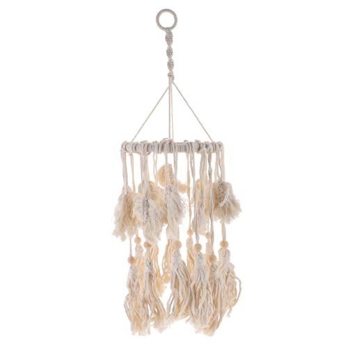 HIAKDOFT Makramee Lampenschirm Bohemian Stil Handgewebte Deckenleuchte Dekorativer Lampenschirm für Wohnzimmer und Schlafzimmer Hochwertige Lichtabdeckung für Rustikale und Moderne HIAKDOFT Makramee Lampenschirm Bohemian Stil Handgewebte Deckenleuchte Dekorativer Lampenschirm für Wohnzimmer und Schlafzimmer Hochwertige Lichtabdeckung für Rustikale und Moderne von HIAKDOFT