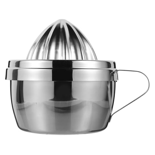 HIAKDOFT Manuelle Zitruspresse aus Edelstahl Platzsparender Citrus Juicer mit Ergonomischem Griff Schneller Saftgewinnung für Zuhause Bar und Küche Vielseitiger Obst und Limettenentsafter von HIAKDOFT