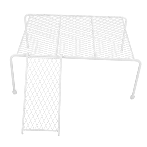 HIAKDOFT Mesh hühnerplattform mit Stabiler Leiter Robustes Hühnerstall Regal Staubresistentes Metallgestell für Kleine Haustiere Pflegeleicht Langlebig und Sicher für Routinier hühner und von HIAKDOFT
