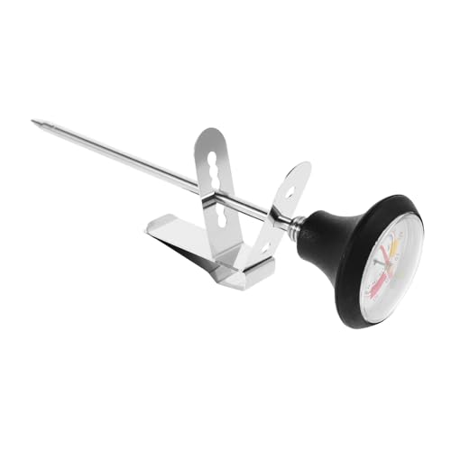 HIAKDOFT Milchaufschäumer Thermometer mit Clip Präzise Temperatursonde für Kaffee und Milchschaumzubereitung Langlebiges Küchenzubehör Vielseitig Einsetzbar Robust und von HIAKDOFT