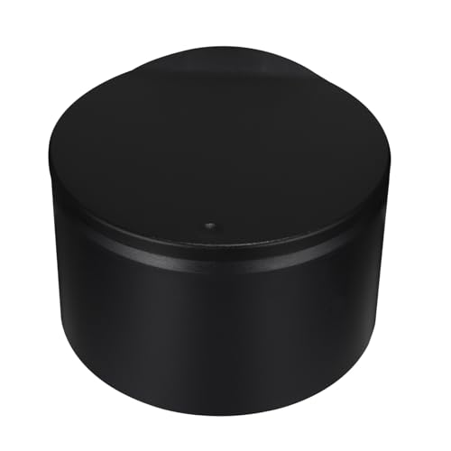 HIAKDOFT Mini Abfalleimer für Büro mit Druck Öffnung Kompakter Schwarzer Desktop Papierkorb mit Deckel Platzsparender Tischmülleimer für Kleinteile für Arbeitsplatte und Schreibtisch von HIAKDOFT