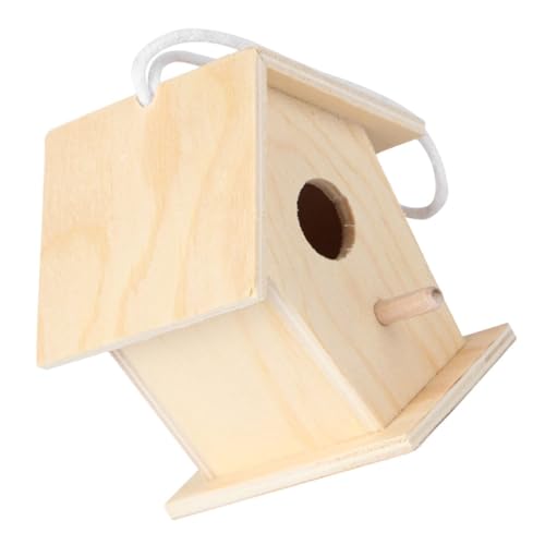 HIAKDOFT Mini DIY Holz Vogelhaus mit Juteseil zum Aufhängen Handgefertigtes Bemaltes Vogelnest Natürliche Dekoration für Garten Hochzeit und Kreative Bastelprojekte HIAKDOFT Mini DIY Holz Vogelhaus mit Juteseil zum Aufhängen Handgefertigtes Bemaltes Vogelnest Natürliche Dekoration für Garten Hochzeit und Kreative Bastelprojekte von HIAKDOFT