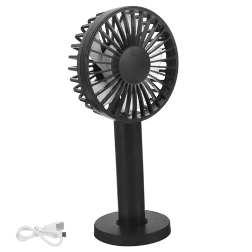 HIAKDOFT Mini Handventilator USB Aufladbar Tragbarer Tischventilator für Zuhause Büro und Schule Leiser und Leichtgewichtiger Mini Fan mit Basis Schwarz HIAKDOFT Mini Handventilator USB Aufladbar Tragbarer Tischventilator für Zuhause Büro und Schule Leiser und Leichtgewichtiger Mini Fan mit Basis Schwarz von HIAKDOFT