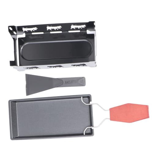 HIAKDOFT Mini Käsegrill Set mit Antihaft Backblech Hitzebeständigem Material und Holzgriff Inklusive Kleinem Spatel und Schwarzem Herdrost Tragbares Grillwerkzeug für Fondue Camping und HIAKDOFT Mini Käsegrill Set mit Antihaft Backblech Hitzebeständigem Material und Holzgriff Inklusive Kleinem Spatel und Schwarzem Herdrost Tragbares Grillwerkzeug für Fondue Camping und von HIAKDOFT