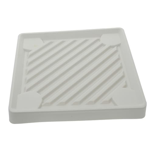 HIAKDOFT Mobiles Quadratisches Pflanzentablett mit Robusten Schwerlastfähiger Pflanzkübel Untersetzer Kunststoff Wasserabweisende Pflanzenbasis für Innen und Außenbereich von HIAKDOFT