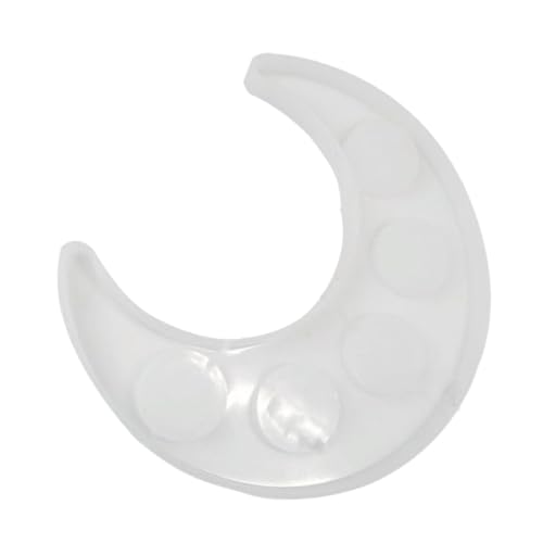 HIAKDOFT Mondförmige Silikonform für Epoxidharz Untersetzer DIY Langlebiges Antihaftbeschichtetes Moon Coaster Tray Wiederverwendbar Glatte Oberfläche für Familienfeiern und Tägliche von HIAKDOFT