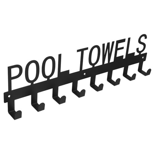 HIAKDOFT Nail Pool Handtuchhaken aus Robustem Eisen Vielseitiger Garderobenhaken für Outdoor und Haushalt Einfache zum Aufhängen von Handtüchern Kleidung Hüten und Bademänteln von HIAKDOFT