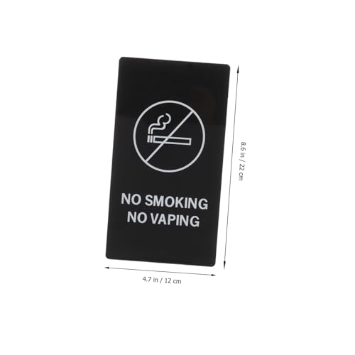 HIAKDOFT No Smoking Schild Acryl Waschraum Verbotsschild Aufkleber Selbstklebend Praktisch Deutlich Für Toilette Büro Einkaufszentrum von HIAKDOFT