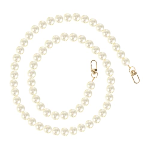 HIAKDOFT Pearl Handtaschenkette mit Metallverschluss Abnehmbare Schultertaschenkette im kleinen eleganten Stil Modische DIY Ersatz tragekette für Damenhandtaschen HIAKDOFT Pearl Handtaschenkette mit Metallverschluss Abnehmbare Schultertaschenkette im kleinen eleganten Stil Modische DIY Ersatz tragekette für Damenhandtaschen von HIAKDOFT