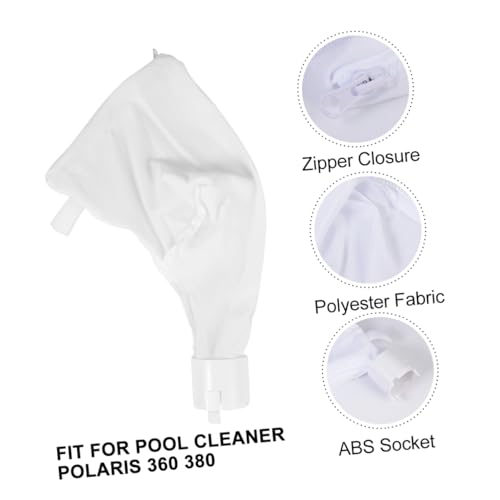 HIAKDOFT Pool Filterbeutel Ersatz Mesh Beutel Wiederverwendbar Kompatibel mit Polaris Schwimmbad Saugtasche für Laub und Schmutz Outdoor Indoor Nutzung von HIAKDOFT