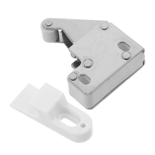 HIAKDOFT Türdrücker Metallrad Selbstverriegelndes Schrankschloss Druckverschluss für Schranktüren Kontrollierter Rückprall Mechanismus Grifflose Push To Open Funktion von HIAKDOFT