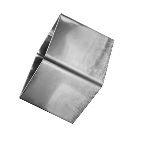 HIAKDOFT Quadratischer Edelstahl Mousse Cake Ring Backform Tortendekorierer Reinigungsfreundlich und Wiederverwendbar für Kuchen Gebäck Fondant Kekse DIY von HIAKDOFT