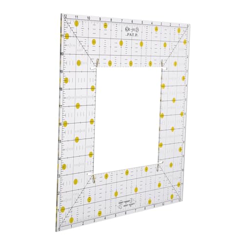 HIAKDOFT Quilting Lineal Quadratisch Patchwork Ruler mit Hohlraum Design Leichtes Maßband für Präzises Nähen DIY Kleidung Stoffe Zubehör HIAKDOFT Quilting Lineal Quadratisch Patchwork Ruler mit Hohlraum Design Leichtes Maßband für Präzises Nähen DIY Kleidung Stoffe Zubehör von HIAKDOFT