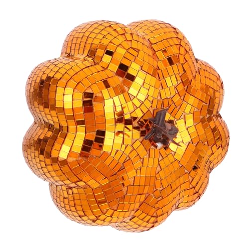 HIAKDOFT Reflektierender Spiegelkürbis Dekoration Glänzend Glas Pumpkin Figur Herbstliche Erntedeko für Halloween Thanksgiving Festliche Tischdekoration HIAKDOFT Reflektierender Spiegelkürbis Dekoration Glänzend Glas Pumpkin Figur Herbstliche Erntedeko für Halloween Thanksgiving Festliche Tischdekoration von HIAKDOFT
