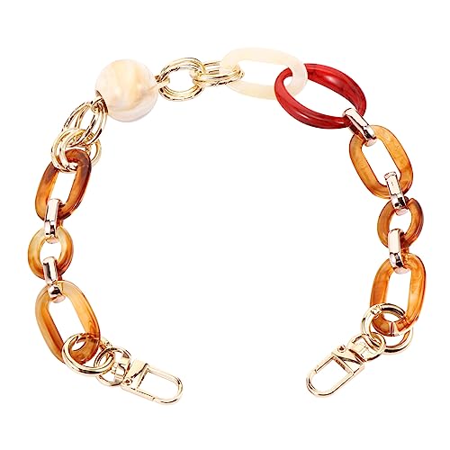 HIAKDOFT Retro Acryl Harz Taschenkette Ersatzgurt Handtasche Kurzgriff Dekorative Schulterkette Leicht Barock Stil Damen Zubehör Rot HIAKDOFT Retro Acryl Harz Taschenkette Ersatzgurt Handtasche Kurzgriff Dekorative Schulterkette Leicht Barock Stil Damen Zubehör Rot von HIAKDOFT