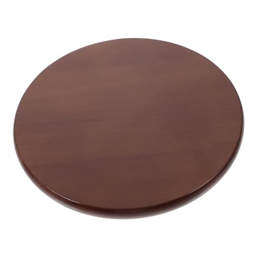 HIAKDOFT Runder Ersatzsitz aus Gummibaumholz Robustes Sitzbrett für Hocker Glatte Oberfläche Langlebiges Holzsitzteil für Runde Barhocker und Kantinenmöbel von HIAKDOFT