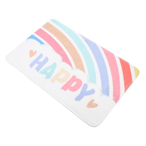 HIAKDOFT Rutschfester Badematte mit Regenbogenmotiv Saugfähiger Badezimmerteppich Weicher Türvorleger für Badezimmer Schlafzimmer und Wohnbereiche Schnell Trocknend und Vielseitig HIAKDOFT Rutschfester Badematte mit Regenbogenmotiv Saugfähiger Badezimmerteppich Weicher Türvorleger für Badezimmer Schlafzimmer und Wohnbereiche Schnell Trocknend und Vielseitig von HIAKDOFT