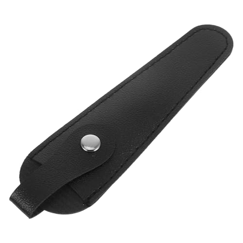 HIAKDOFT Scherensatz Scherbeutel Aufbewahrungstasche für Friseure Friseurscherentasche Scherenabdeckung Scherenbeutel Scherenhalter für Friseure Scherenkoffer Scherenärmel Leder Schwarz von HIAKDOFT