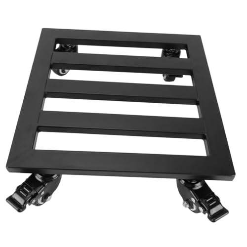 HIAKDOFT Rollbarer Pflanzenständer Mit Rädern Gerätewagen Aus Eisen Rollender Pflanzenständer Pflanzenwagen Für Blumentopf Quadratische Palette Für Innen Und Außenbereich von HIAKDOFT