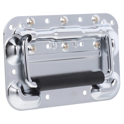 HIAKDOFT Schwere Federschließer Klappgriff Federgriff Metallgriff für Werkzeugkoffer Aviation Case Schrankgriff Robuste Montage Einfache Installation Robuste Griffbox von HIAKDOFT