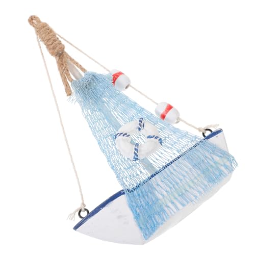 HIAKDOFT Segelmodell Ozeandekoration Nautische Wanddekoration Segelboot Kreuzfahrt Dekorationen Dekorativ Seemerkonte Skulptur Mini Strandthema - Holz von HIAKDOFT