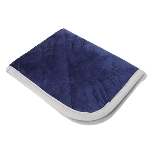 HIAKDOFT Selbstheizende Haustier wärmematte Leichte Portable Hundedecke Waschbares Warmes Heizkissen für Katzen und Hunde für Bett Sofa Reise und Haustierkorb mit Grauer Umrandung von HIAKDOFT