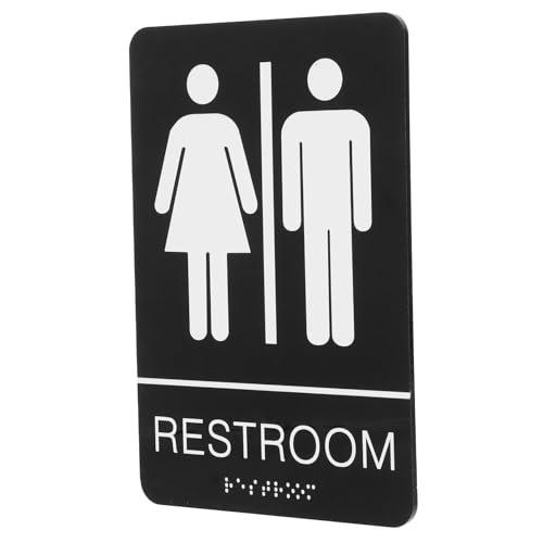 HIAKDOFT Selbstklebendes Acryl Wc Türschild mit Brailleschrift Unisex Badezimmer Toilettenschild für Büro und Gewerbe Leicht zu Reinigen und Einfache Montage HIAKDOFT Selbstklebendes Acryl Wc Türschild mit Brailleschrift Unisex Badezimmer Toilettenschild für Büro und Gewerbe Leicht zu Reinigen und Einfache Montage von HIAKDOFT