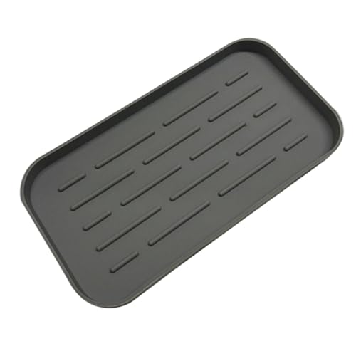 HIAKDOFT Silikon Abtropfmatte mit Tiefen Rillen rutschfest Große Küche Trockenmatte für Geschirr Spülschwämme Seifenhalter Vielseitiger Organizer für Spüle und Arbeitsplatte HIAKDOFT Silikon Abtropfmatte mit Tiefen Rillen rutschfest Große Küche Trockenmatte für Geschirr Spülschwämme Seifenhalter Vielseitiger Organizer für Spüle und Arbeitsplatte von HIAKDOFT