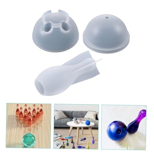 HIAKDOFT Silikon Bowlingform für Epoxidharz und Gießen Langlebige DIY Form mit Klarer Struktur Flexibel Leicht und Mehrfach Verwendbar für Bastelprojekte mit Trockenblumen und Glitzer von HIAKDOFT