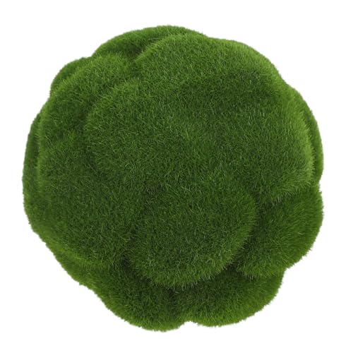 HIAKDOFT Simulierter Moosball Moosgras Terrassendekoration Moosstoff Teppich Mit Mooseffekt Simulation Der Grünpflanzendekoration Moosteppich Kunstrasen-Display Moos-Wand- Green Schaum von HIAKDOFT
