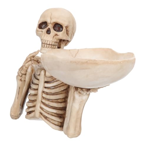 HIAKDOFT Skulpturales Schädel Tablett Multifunktional Obstbehälter und Schlüsselablage Originelle Gothic Deko für Büro und Wohnzimmer Stilvolle Punk Wohnaccessoires HIAKDOFT Skulpturales Schädel Tablett Multifunktional Obstbehälter und Schlüsselablage Originelle Gothic Deko für Büro und Wohnzimmer Stilvolle Punk Wohnaccessoires von HIAKDOFT