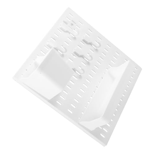 HIAKDOFT Stecktafel Organizer Lochwandfreie Montage Vielseitiger Wandaufbewahrungshänger für Küche Bad Flur Weiße Kunststoffablage zur Platzsparenden Organisation von Schlüssel Taschen HIAKDOFT Stecktafel Organizer Lochwandfreie Montage Vielseitiger Wandaufbewahrungshänger für Küche Bad Flur Weiße Kunststoffablage zur Platzsparenden Organisation von Schlüssel Taschen von HIAKDOFT