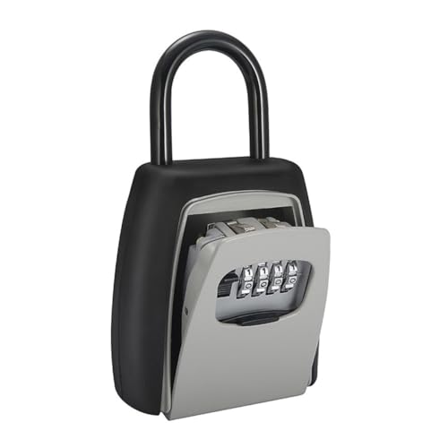 HIAKDOFT Stelliger Schlüsselbox Wandmontage Sicherheitsbox Außenbereich Wetterfest für Büro Zuhause Haustiere Notfall Schlüsselaufbewahrung von HIAKDOFT