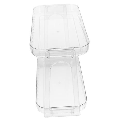 HIAKDOFT Stufiges Transparentes Badezimmer Regal aus Langlebigem Pet Platzsparender Organizer für Kosmetik und Toilettenartikel Rechteckiges Ablagefach für Waschbecken und Schminktisch von HIAKDOFT