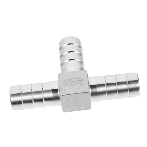 HIAKDOFT T Schlauchanschluss Robust für Gartenschlauch und Luftschlauch Langlebiger Schlauch Barb Adapter für BAU Landwirtschaft und Sanitär Korrosionsbeständig Vielseitig Einsetzbar von HIAKDOFT