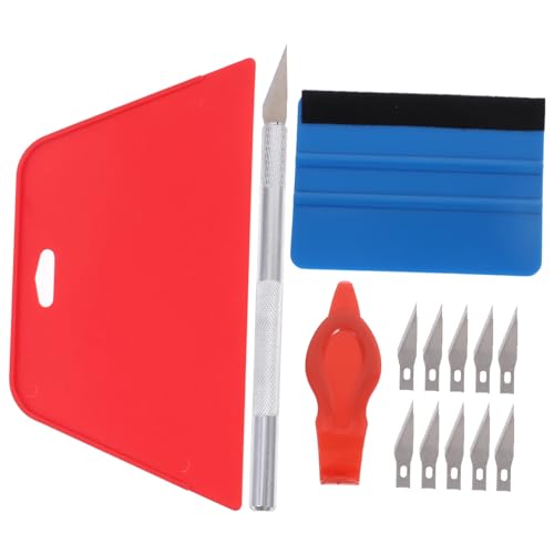 HIAKDOFT Teiliges Auto folierungswerkzeug Blauem Filzrakel Rotem Kunststoffrakel für Glatte Tapeten Vinylfolieninstallation Leicht Kompakt für Karosserie Fensterfolien Blasenentfernung HIAKDOFT Teiliges Auto folierungswerkzeug Blauem Filzrakel Rotem Kunststoffrakel für Glatte Tapeten Vinylfolieninstallation Leicht Kompakt für Karosserie Fensterfolien Blasenentfernung von HIAKDOFT