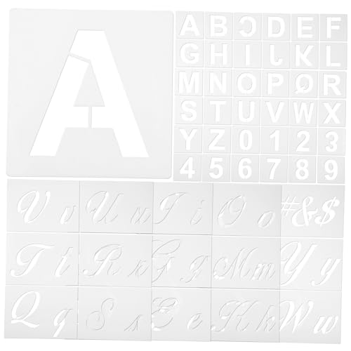 HIAKDOFT Teiliges Buchstaben Zahlenschablonen Transparente Malvorlagen für DIY Kunstprojekte Vielseitig Einsetzbar mit Stiften Sprays Glitzer Wiederverwendbar und Präzise für Kreative HIAKDOFT Teiliges Buchstaben Zahlenschablonen Transparente Malvorlagen für DIY Kunstprojekte Vielseitig Einsetzbar mit Stiften Sprays Glitzer Wiederverwendbar und Präzise für Kreative von HIAKDOFT