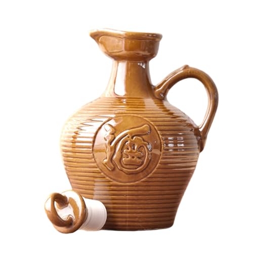 HIAKDOFT Tragbarer Weintopf Multifunktionaler Weinkessel Aus Keramik Mit Deckel Auslaufsicher 1 Liter Wohnaccessoire Für Weinliebhaber HIAKDOFT Tragbarer Weintopf Multifunktionaler Weinkessel Aus Keramik Mit Deckel Auslaufsicher 1 Liter Wohnaccessoire Für Weinliebhaber von HIAKDOFT
