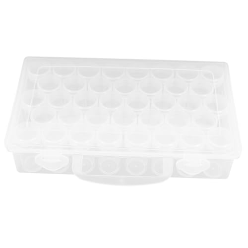 HIAKDOFT Transparente Fächer Aufbewahrungsbox für Kleine Teile mit Stapelbarem Deckel Vielseitiger Organizer für Perlen Schmuck Schrauben Angelzubehör und Elektronische Komponenten von HIAKDOFT