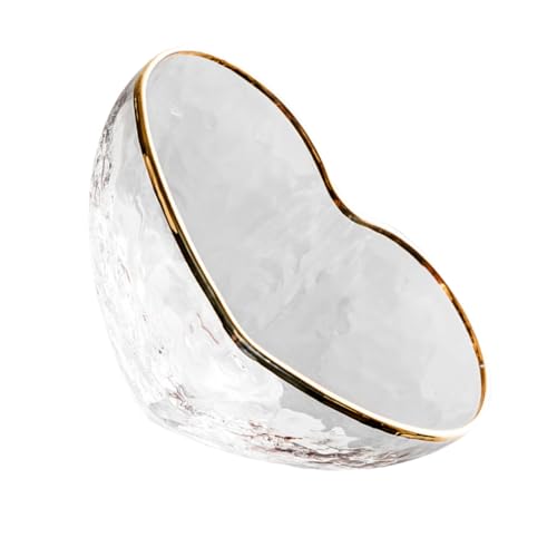HIAKDOFT Transparente Herzförmige Glasschale Mit Goldrand Große Salatschüssel Für Obst Dessert Stilvolle Servierschale Für Dinnerpartys Und Alltag HIAKDOFT Transparente Herzförmige Glasschale Mit Goldrand Große Salatschüssel Für Obst Dessert Stilvolle Servierschale Für Dinnerpartys Und Alltag von HIAKDOFT