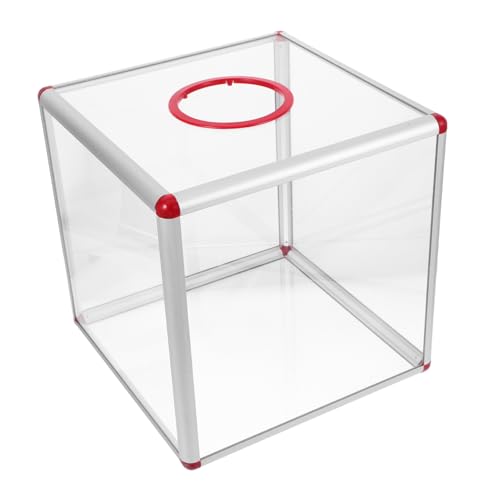 HIAKDOFT Transparente Spendenbox mit Schlitz Kompakte Robuste Wahlurne für Events und Partys Einfache Werkzeuglose Montage Langlebiger Klarer Behälter für Lose und Geldgeschenke von HIAKDOFT