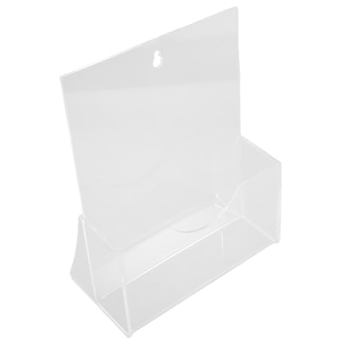 HIAKDOFT Transparenter Acryl Broschürenhalter Stabiler Prospekthalter für Büro Zuhause Mehrfachnutzung als Zeitungsständer und Dokumentenaufsteller Leichte und ansprechendes Design von HIAKDOFT