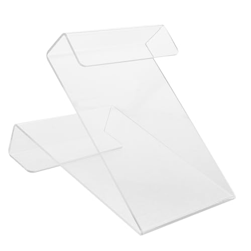 HIAKDOFT Transparenter Acryl Buchständer Doppelseitig Großer Klarer Buchhalter Regal für Buchhandlungen Tischdisplay Praktische Buchpräsentation ohne Werkzeug Einfache von HIAKDOFT