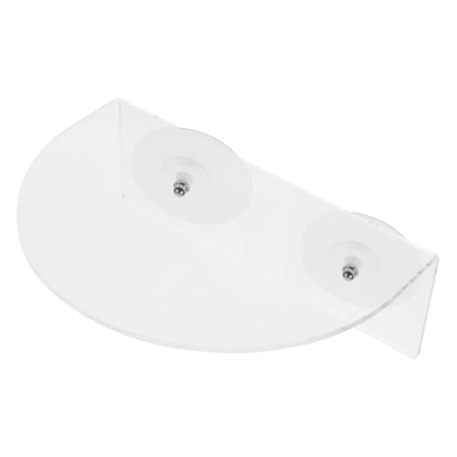 HIAKDOFT Transparenter Acryl Pflanzenhalter für Aquarium mit Saugnapf Langlebiges Fischbecken Regal Vielseitig für Offene Fisch Schildkröten Glastanks von HIAKDOFT