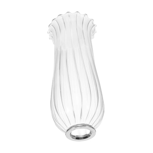 HIAKDOFT Transparenter Lampenschirm mit Zwei Offenen Enden Klarer Ersatz für Kerzenhalter Tischlampe Wandlampe Pendelleuchte Schmutzresistent und Leicht zu Reinigen Klassisches Design für von HIAKDOFT