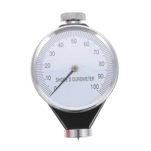HIAKDOFT Type Durometer Härteprüfgerät Analog mit Großem Zifferblatt Tragbares Messgerät für Harte Kunststoffe Epoxid Gummi Präzise Handlich Langlebig von HIAKDOFT