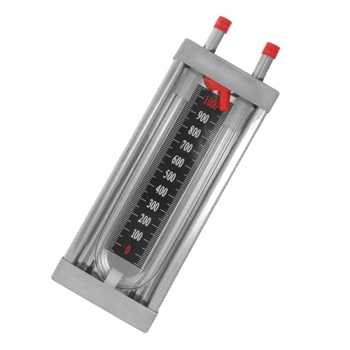 HIAKDOFT U Förmiges Manometer aus Edelstahl Hochgenauer Drucksensor mit Wasserstandsanzeige Einfach Ablesbar Vielseitig für Labor und Gasdruckmessung Geeignet von HIAKDOFT