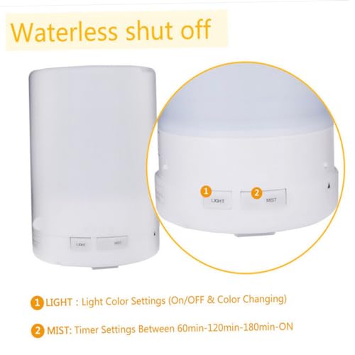 HIAKDOFT USB Aroma Diffuser Mini Luftbefeuchter mit Ätherischen Ölen Geräuscharm Automatische Abschaltung für Auto Zuhause Yoga Büro Schlafzimmer Babyzimmer von HIAKDOFT