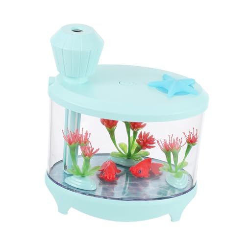 HIAKDOFT USB Luftbefeuchter mit Nachtlicht Fischglas Design Kreativer Mini Luftbefeuchter und Diffuser für Frische Luft Leiser Betrieb für Zuhause und Büro Grünes LED HIAKDOFT USB Luftbefeuchter mit Nachtlicht Fischglas Design Kreativer Mini Luftbefeuchter und Diffuser für Frische Luft Leiser Betrieb für Zuhause und Büro Grünes LED von HIAKDOFT